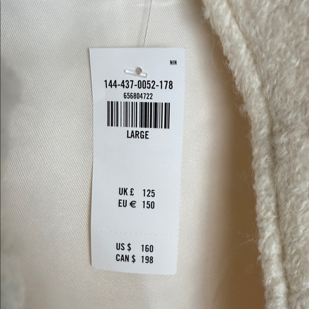 Abercrombie & Fitch Cream Bomber Jacket - Picture 6 of 6